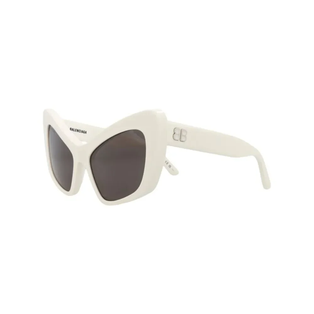 Balenciaga Cat Eye-Frame Recycled Acetate Sunglasses White Womens - Picture 2 of 6